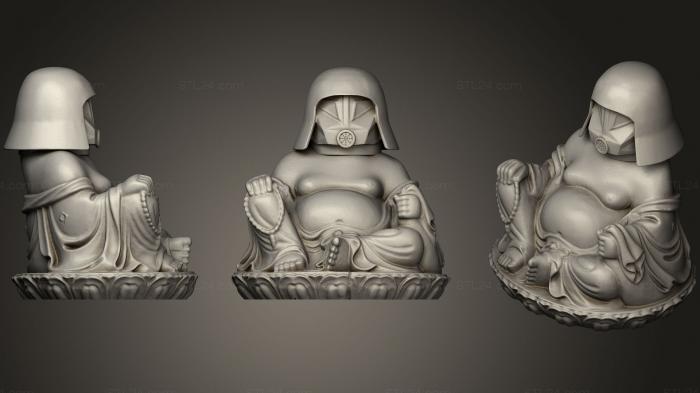 Figurines simple (Dark Helmet Buddha, STKPR_0322) 3D models for cnc